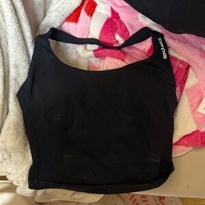 DFYNE Black Women's Crop Top